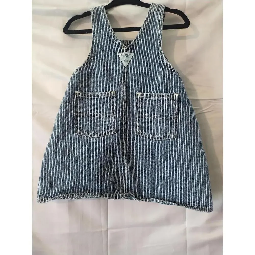 Y2K OshKosh‎ toddler girls railroad dress 18M